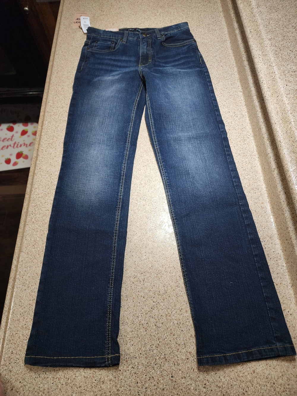 NWT Y2K Dark Washed Boys Jeans - Classic Straight Leg Size 14 100089